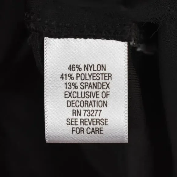 Simply Vera Wang black velvet burnout long sleeve shirt top size xlarge whimsy - Picture 8 of 10